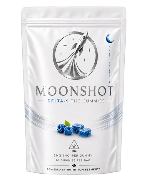 Moonshot Blue Raspberry — Delta-9 Gummies