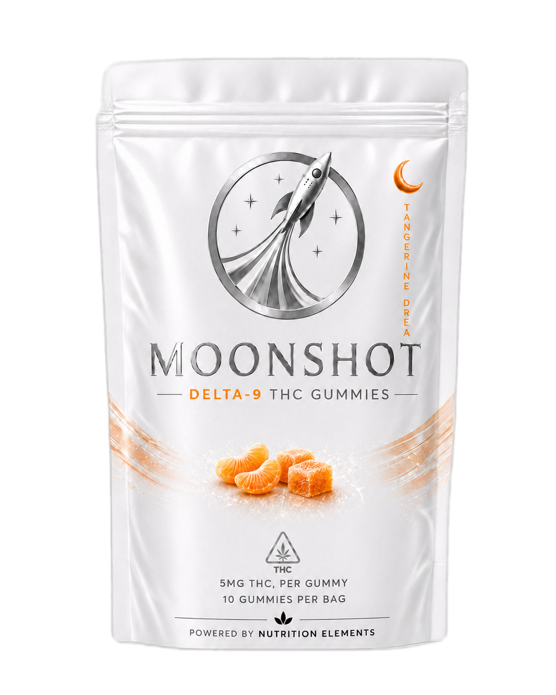Moonshot Tangerine Dream Delta-9 gummies pouch — front