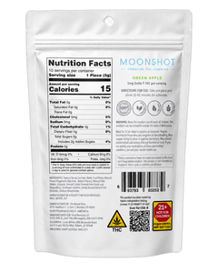 Moonshot The Big Apple pouch back — nutrition facts and ingredients