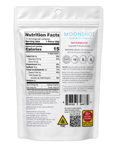 Moonshot Watermelon pouch back — nutrition facts and ingredients